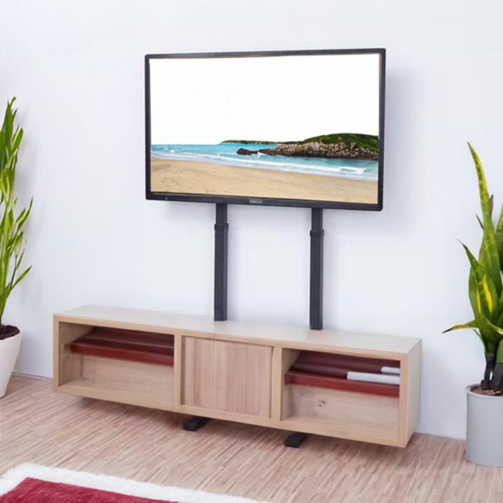 Produktbild Hermex Universal TV-Ständer LCD Fernseher Bildschirm Standfuss Display Schwarz (65", 40 kg)