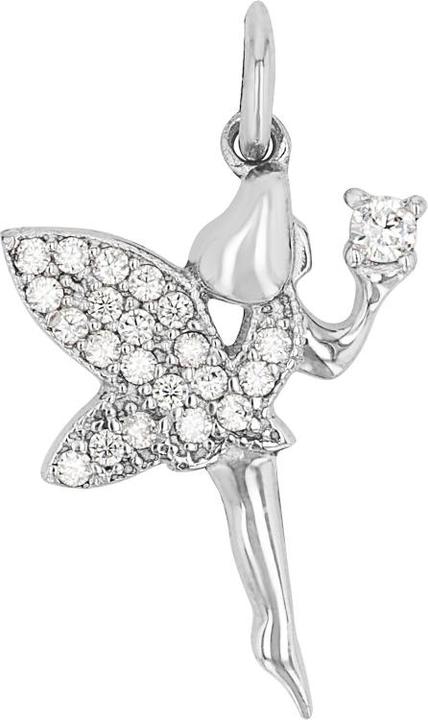 Amor Anhänger für Damen, 925 Sterling Silber, Zirkonia synth. | Elfe (Silber 925)