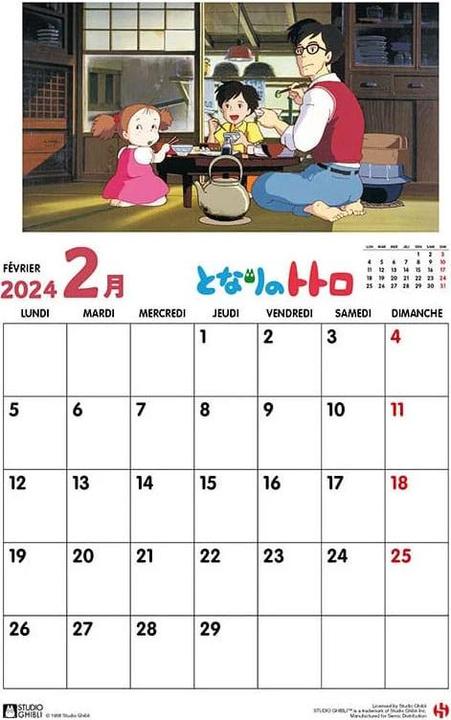 Actual product image Semic Studio Ghibli Calendar 2024 *English Version*