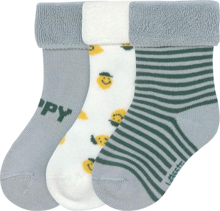 Lässig Babysocken Babysocken 3er Pack Terry aus Bio-Baumwolle (3er Pack, 15 - 18)