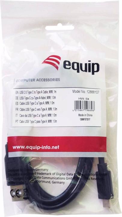 Actual product image equip USB A - USB C (1 m, USB 2.0)