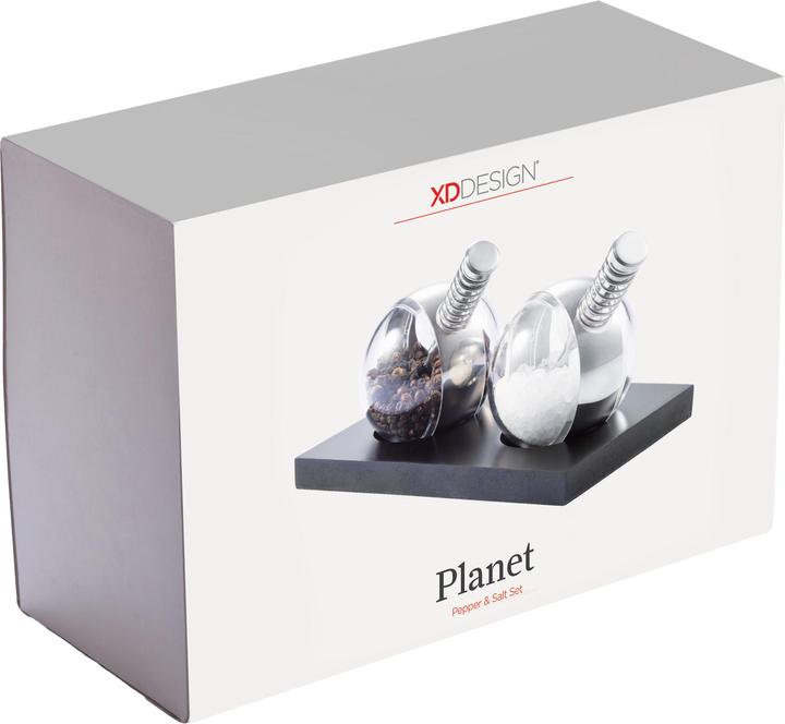 Produktbild XD Design Planet Salz und Pfeffermühle Set Edelstahl Holz