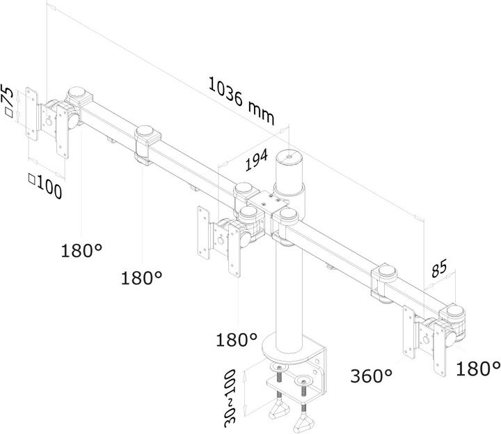 Immagine prodotto Neomounts Fpma-D960d3 (Tavolo, 21")