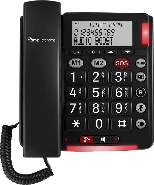 Image du produit amplicom ms BigTel 50 Alarm Plus DE/FR Téléphone analogique dark grey