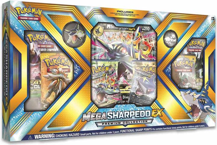 Actual product image Pokémon Mega Sharpedo EX Premium Collection Box - EN (English, Box Set & Collection)