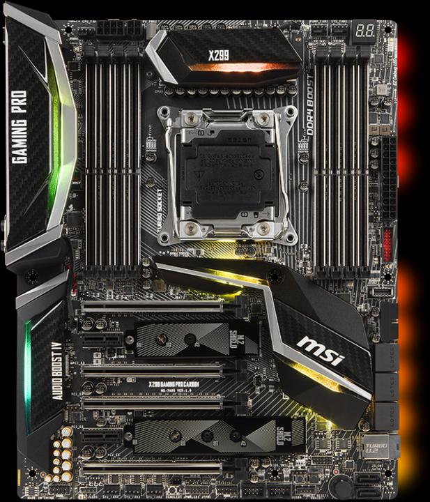 Produktbild MSI X299 Gaming Pro Carbon (LGA 2066, Intel X299, ATX)