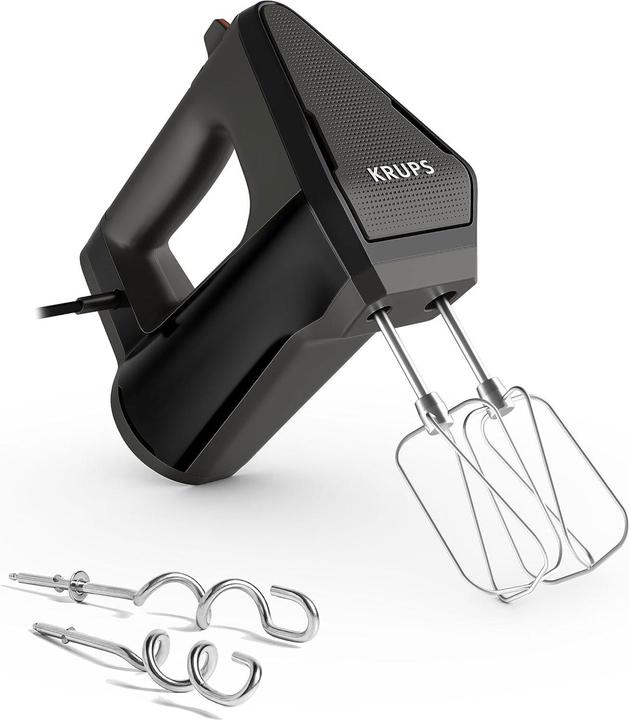 Krups 3MIX 6000 GN6028 Handmixer 600 Watt schwarz (600 W)