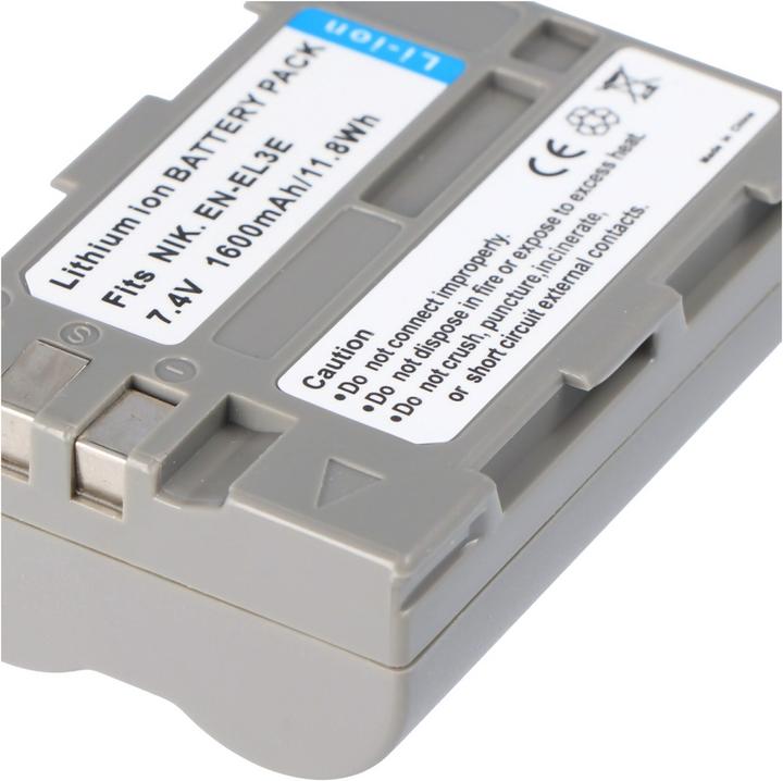 Actual product image AccuCell Akku Nikon EN-EL3e, D700, ENEL3e, EN-EL3, EN-EL3a (Camera battery)