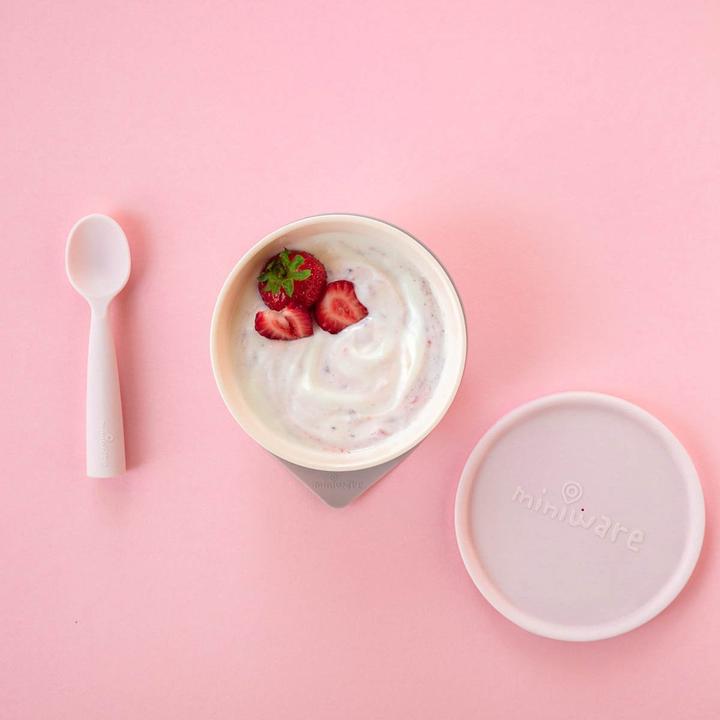 Produktbild Miniware First Bite Geschirrset, Vanilla/Cotton Candy