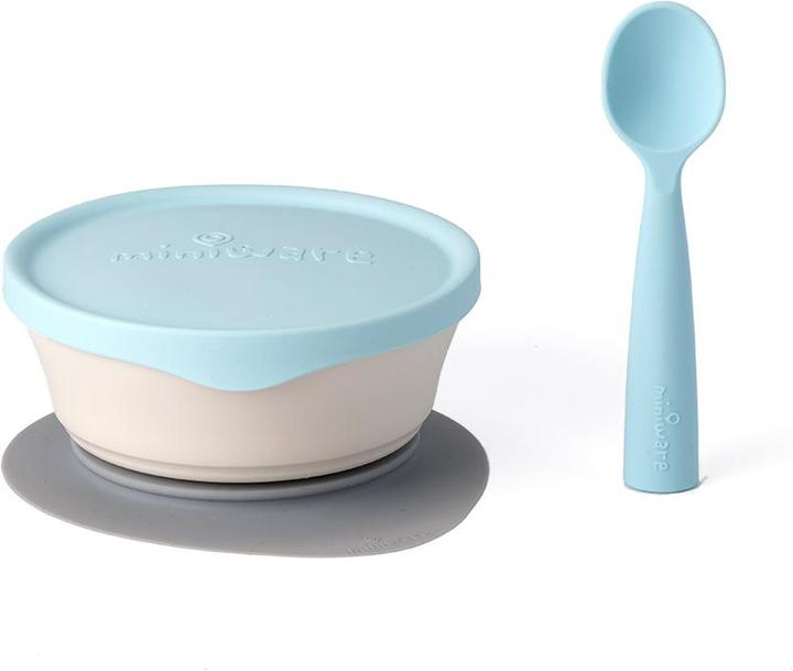 Actual product image Miniware First Bite Tableware Set, Vanilla/Aqua