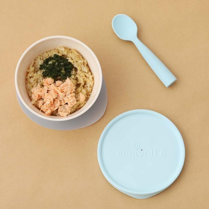 Actual product image Miniware First Bite Tableware Set, Vanilla/Aqua