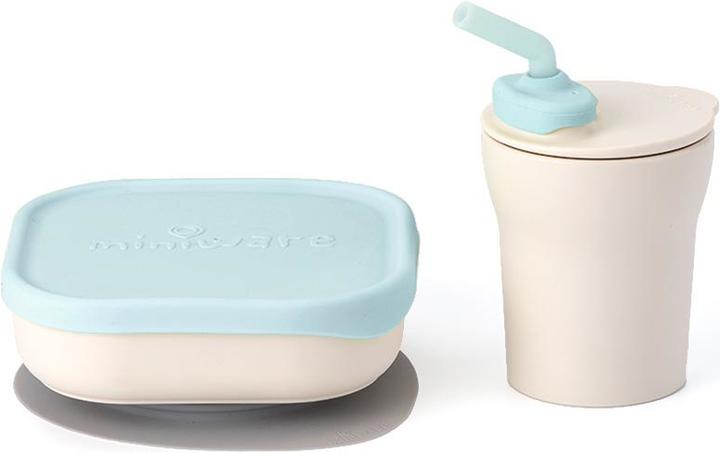 Produktbild Miniware Sip & Snack Geschirrset, Vanilla/Aqua
