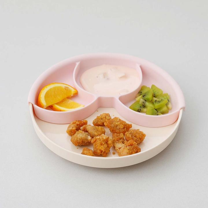 Actual product image Miniware Healthy Meal Tableware Set, Grey/Cotton Candy