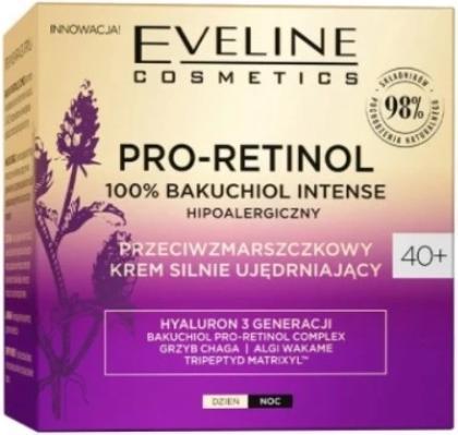 Actual product image Eveline EVELINE Pro Retinol 100% Bakuchiol przeciwzmarszczkowy krem silnie ujędrniający 40+ dzień/noc 50ml (Crème, 50 ml, Day + Night)