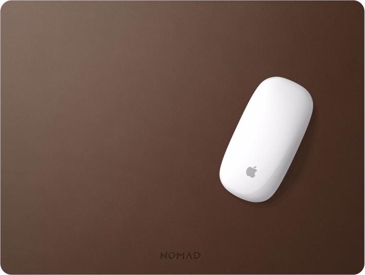 Actual product image Nomad Mouse Pad Rustic Brown Leather 16-Inch