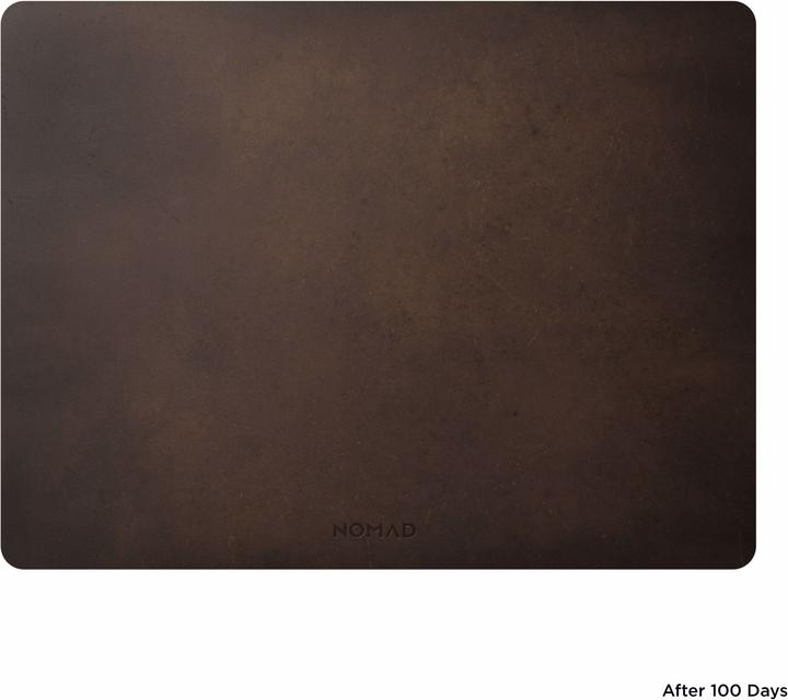 Actual product image Nomad Mouse Pad Rustic Brown Leather 16-Inch