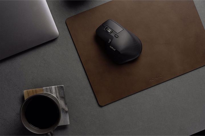Actual product image Nomad Mouse Pad Rustic Brown Leather 16-Inch