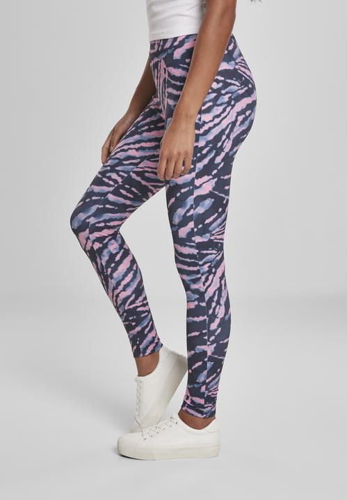 Actual product image Urban Classics Ladies High Waist Tie Dye Leggings (S)