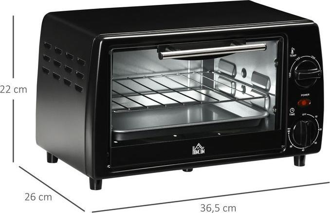 Image du produit Swisshandel24 Mini-four Four grille-pain, 1 plaque de cuisson, 1 grille de cuisson, capacité 10 L, fonction