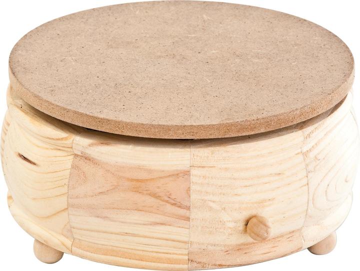 Produktbild VBS Spieldose "Stille Nacht", Kiefernholz/MDF, ca. Ø 14, H 6,5cm