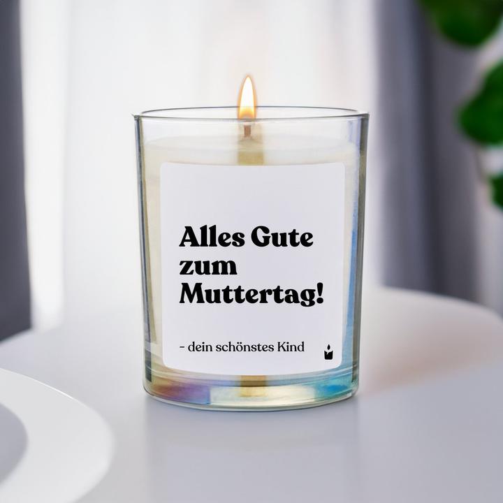 Productafbeelding Chatty Candles Duftkerze Woody Alles Gute zum Muttertag! - dein schönstes Kind