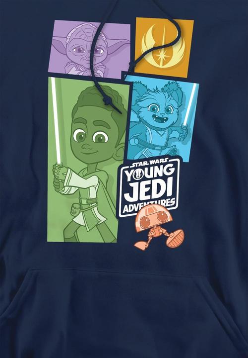 Immagine prodotto Star Wars Young Jedi Adventure Felpa con Cappuccio Blocchi Uomo (S)