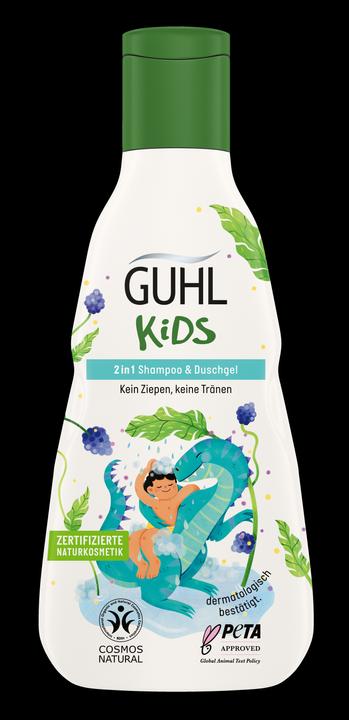 Actual product image Guhl Kids 2in1 Shampoo, Duschgel Brombeerextrakt (250 ml, Liquid shampoo)