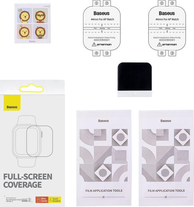 Produktbild Baseus 44mm Protective Film for AP Watch 4/5/6/SE/SE 2, Clear