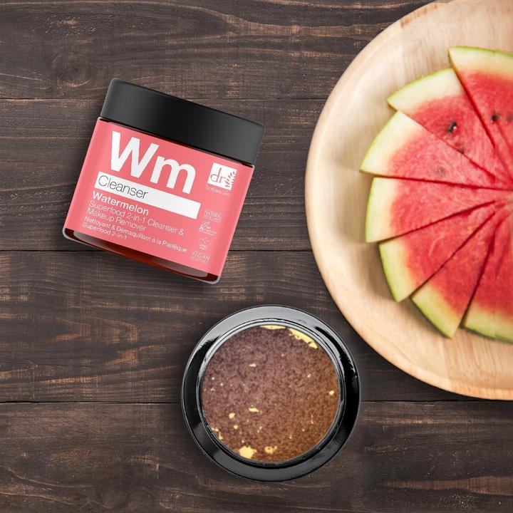 Actual product image Dr Botanicals WATERMELON SUPERFOOD 2-in-1 cleanser & makeup remover 60 ml (Make-up remover, 60 ml)