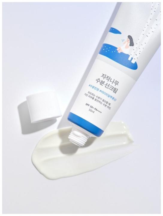 Actual product image Round Lab Moisturizing Sunscreen (Sun cream face, SPF 50+, 50 ml)