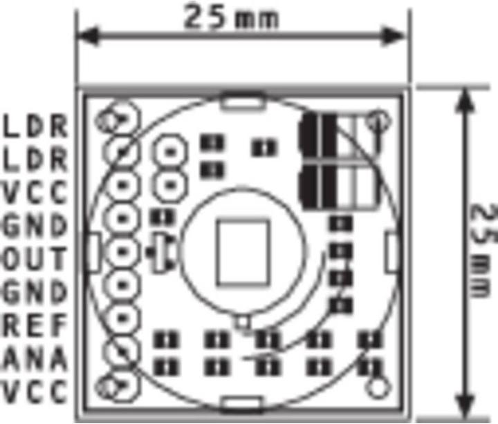 Actual product image B+B Thermo-Technik B & Technik PIR Motion Sensor Module SMD Motion Detector (12 m)