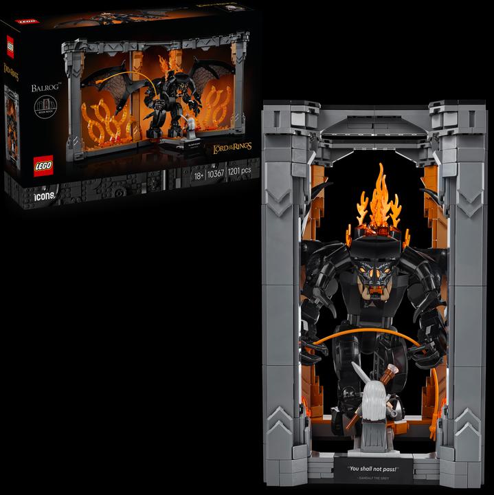 Actual product image LEGO The Lord of the Rings: Balrog™ bookend (10367, LEGO Lord of the Rings)