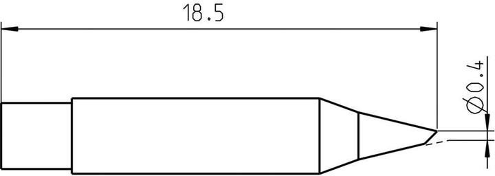 Immagine prodotto Weller Erem Punta di saldatura RT Micro, smussata 0,4 mm, MIL SPEC (Punta di saldatura)