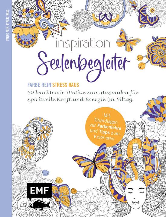 Actual product image Inspiration soul companion | 50 luminous motifs to colour in for spiritual strength and energy