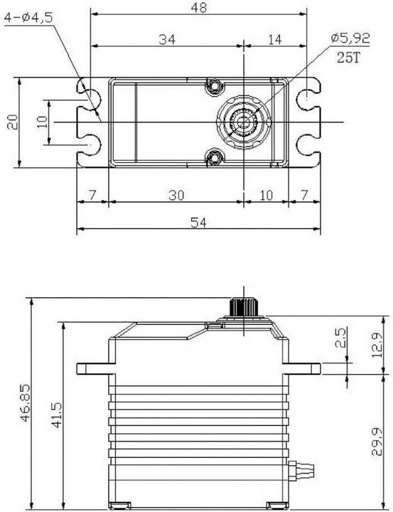 Actual product image TSP Racing Servo T86 BHM 55 Kg Ultra Standard