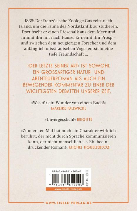 Produktbild Der Letzte seiner Art (Deutsch, Sibylle Grimbert, Sabine Schwenk, 2024)