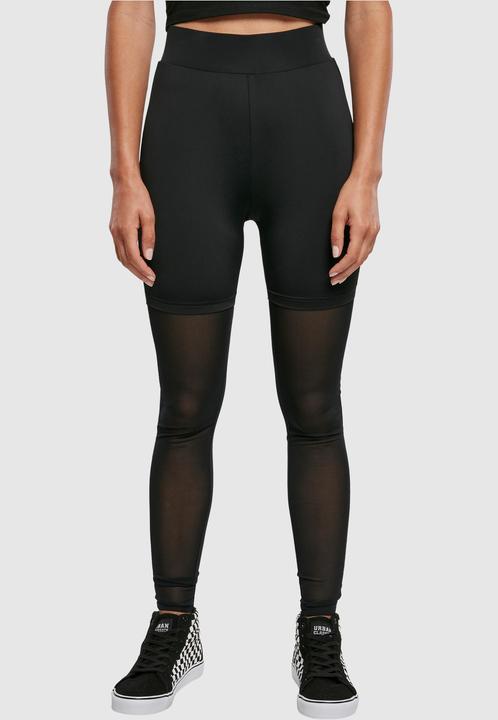 Immagine prodotto Urban Classics Leggings a vita alta da donna in rete tecnica trasparente (XS)