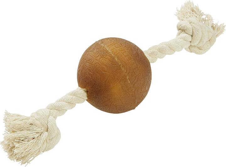 Produktbild Wolters Hunde-Spielzeug Pure Nature Spielball am Seil, M, 22 cm (Kauspielzeug Hund)