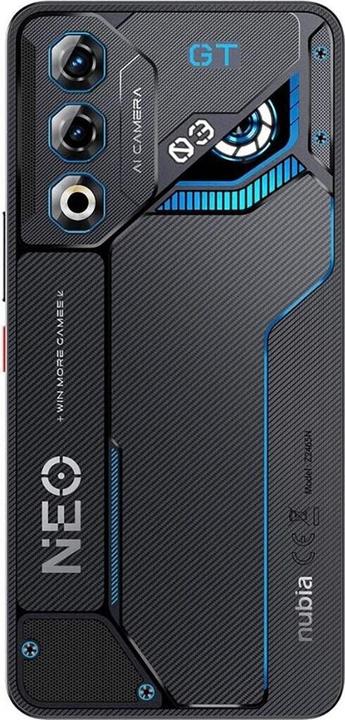 Actual product image Nubia Neo 3 GT 8GB/256GB Schwarz (256 GB, Interstellar Gray, 6.80", Dual SIM, 5G)