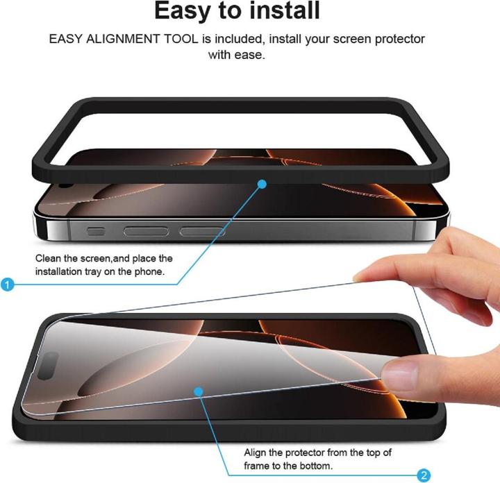 Produktbild Protectorking 1x echtes Tempered 9H Panzerhartglas 3D KLAR (1 Stück, Microsoft Lumia 640 XL)