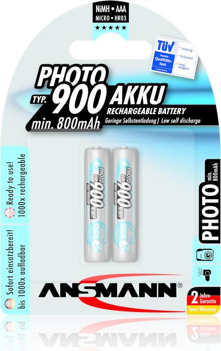 Produktbild Ansmann Batterie MaxE AAA (1 Stk., AAA, 800 mAh)