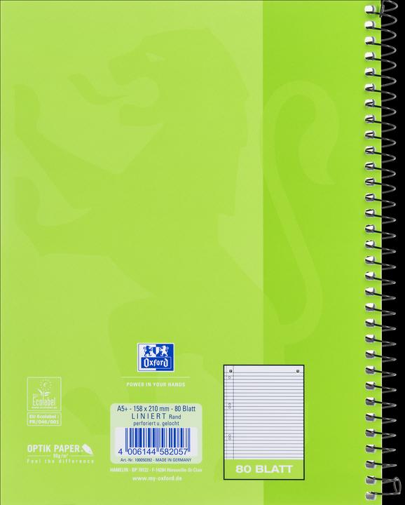 Produktbild Oxford Collegeblock (A5, Liniert, Harter Einband)