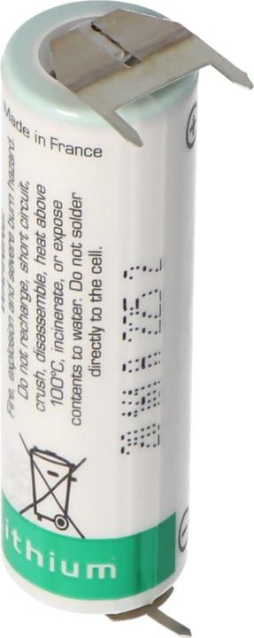 Actual product image Saft LS14500 AA, LS14500 LiSOCl2 1 print - / 2 print + (1 pcs., AA, 2600 mAh)
