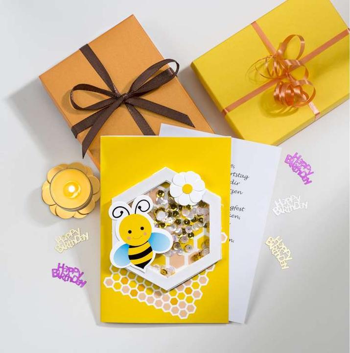 Produktbild Glorex DIY Karte, Biene, 17x11,5cm