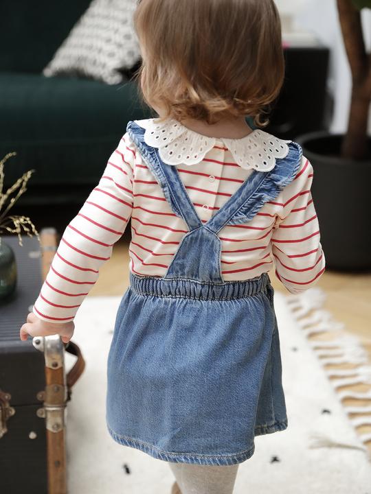 Actual product image Vertbaudet Baby Jeans-Latzkleid Oeko-Tex (74)
