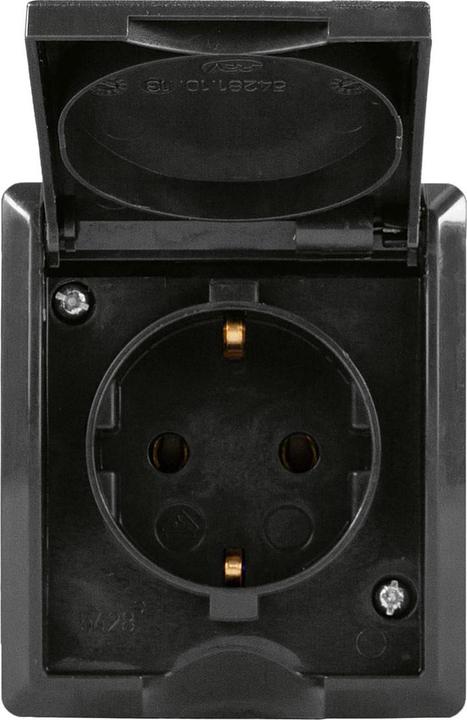 Actual product image REV 0007031900 Surface-mounted socket outlet IP44 anthracite