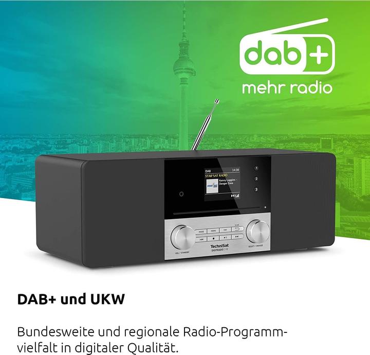 Produktbild TechniSat DigitRadio 3 IR (Internetradio, DAB+, FM, Bluetooth, WLAN)