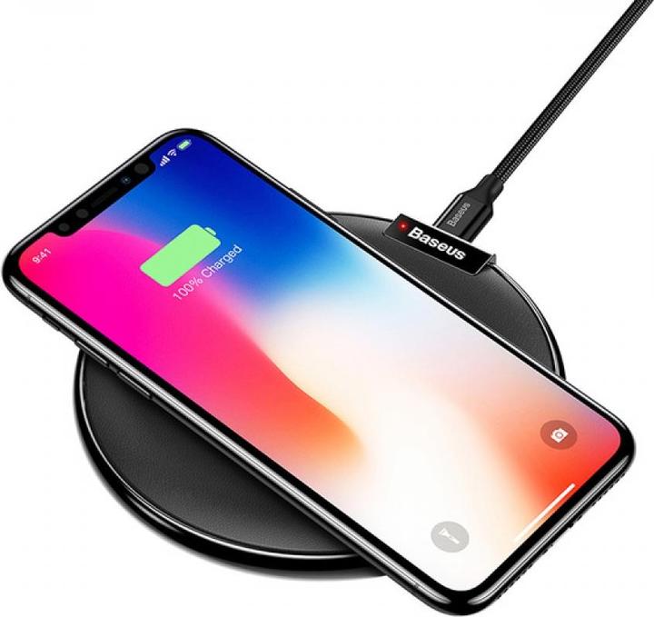 Image du produit Baseus Chargeur sans fil Qi en cuir