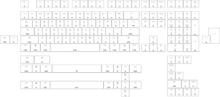 Produktbild Glorious PC Gaming Race Aura Keycaps V2