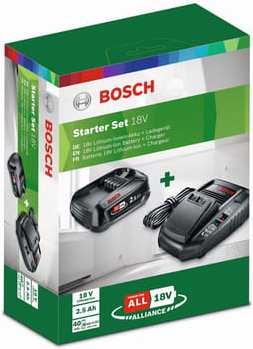 Produktbild Bosch Home & Garden Starter-Set PBA 18V (1x2,5Ah) + AL 1830 CV + Systembox (18 V)